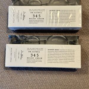 Dr. Althea 345 Relief Cream. 2 tubes, 1.69 oz Each